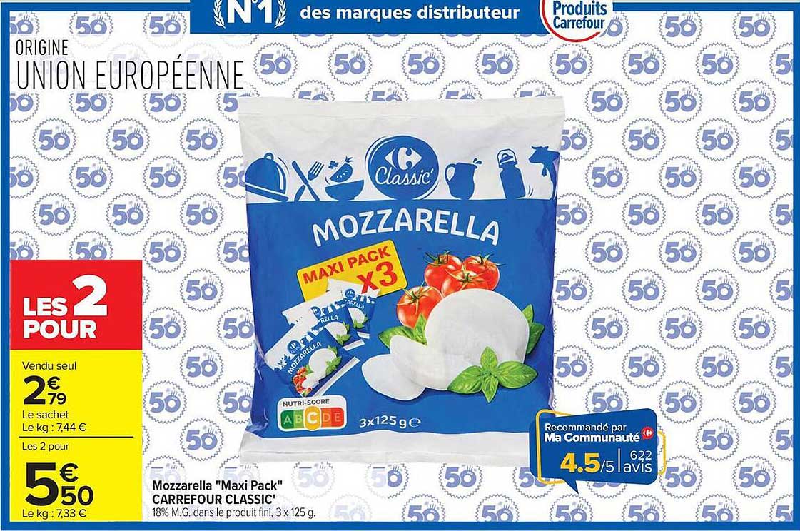 Carrefour Classic' Mozzarella