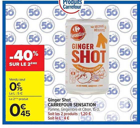 Carrefour Sensation Ginger Shot