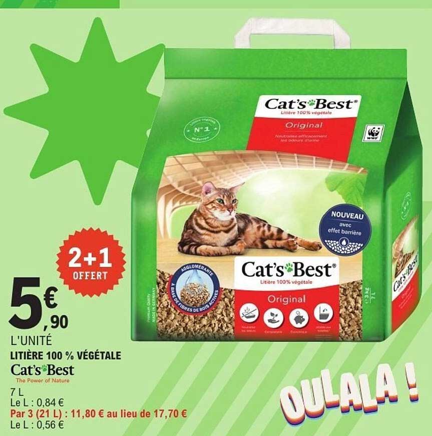 Cat's Best Litière 100 % végétale