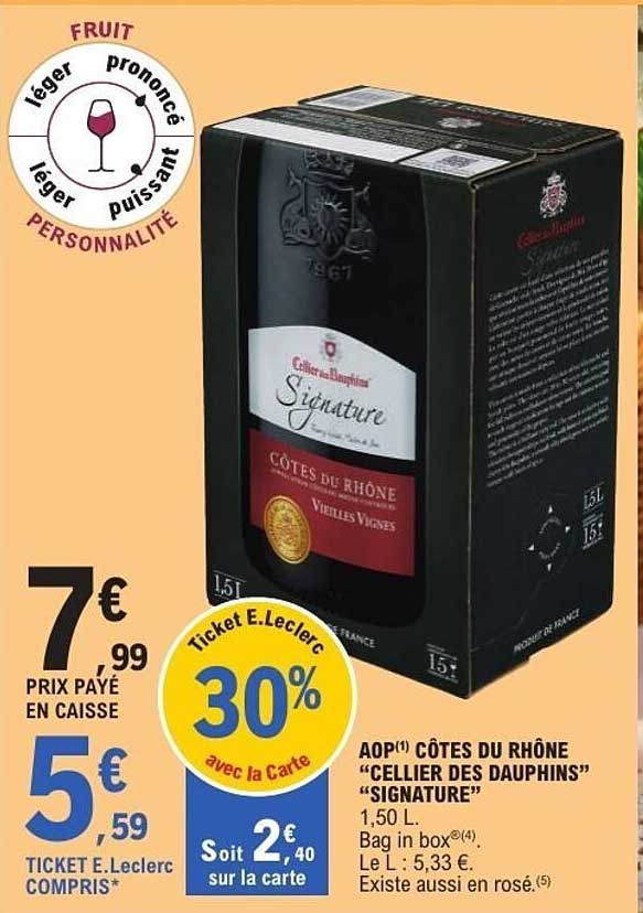 Cellier des Dauphins Signature