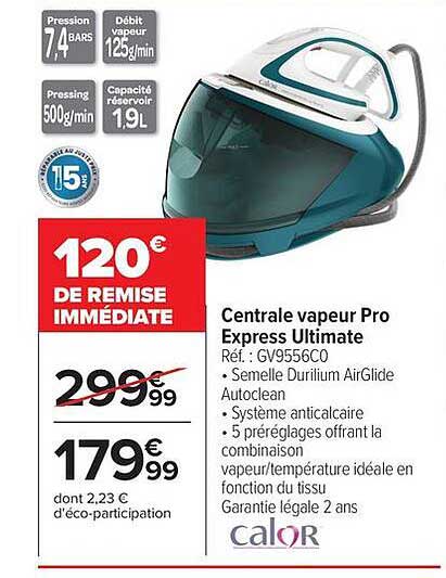 Centrale vapeur Pro Express Ultimate