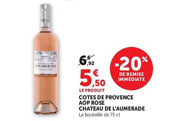 Chateau De L'Aumerade Cotes de Provence AOP Rose