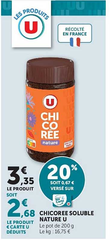 Chicorée soluble nature U