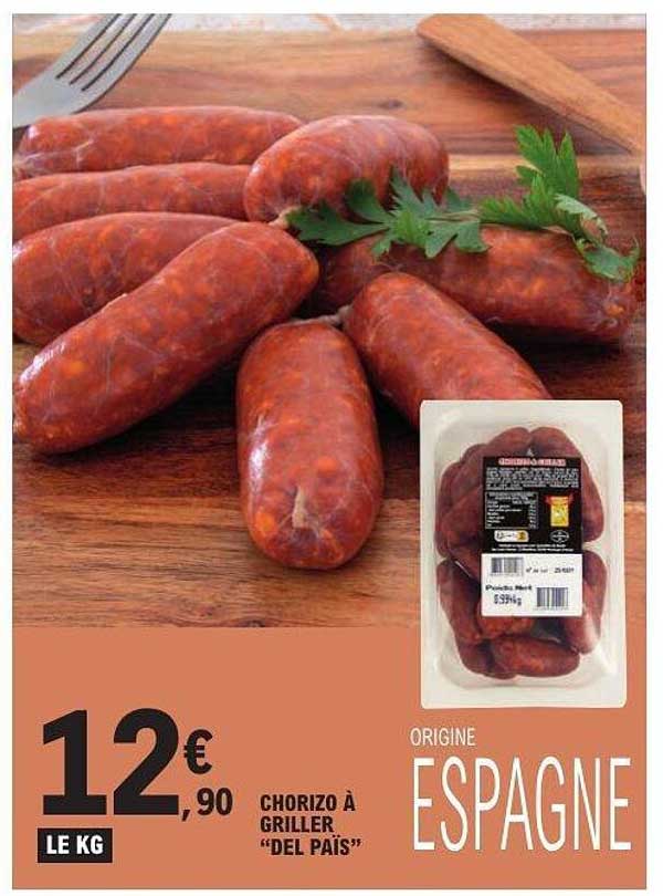 CHORIZO À GRILLER "DEL PAÍS