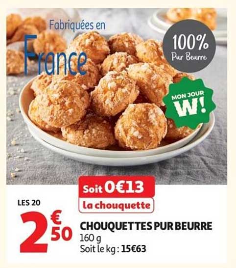 CHOUQUETTES PUR BEURRE