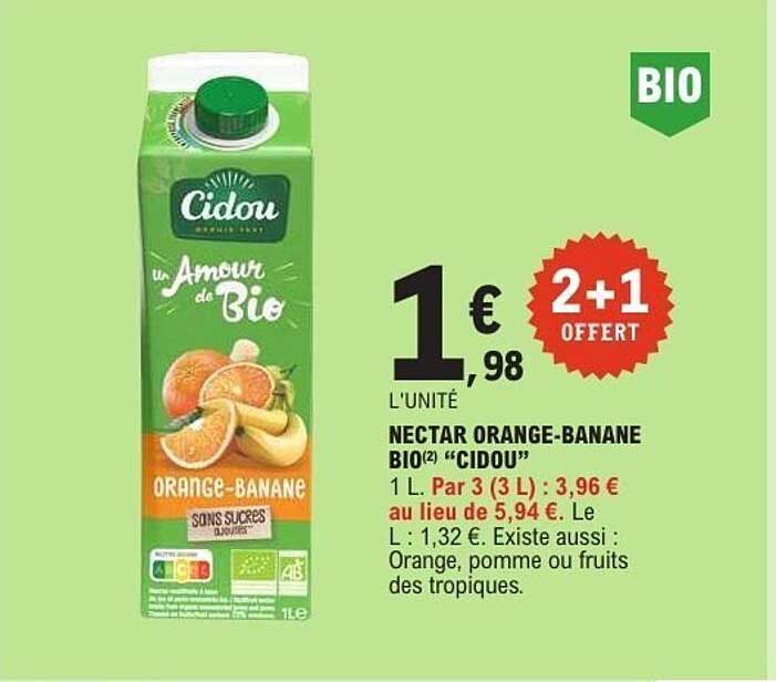 Cidou Nectar Orange-Banane
