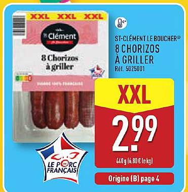 Clément 8 Chorizos à griller