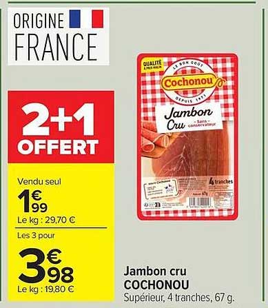 Cochonou Jambon cru