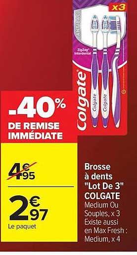 Colgate Brosse à dents Lot De 3