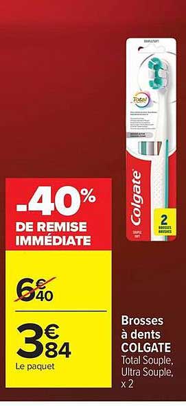 Colgate Total Souple, Ultra Souple, x 2