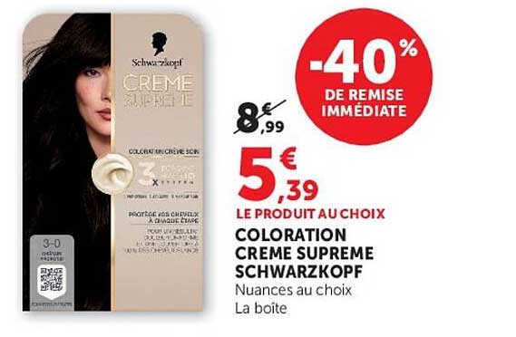 Coloration Creme Supreme Schwarzkopf