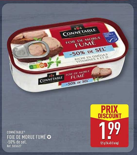 Connétable Foie de morue fumé