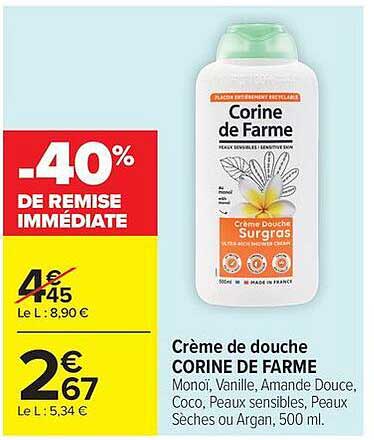 Corine de Farme Crème de douche