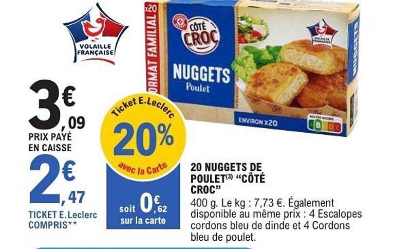 Côté Croc Nuggets Poulet