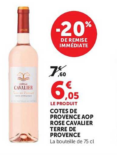 Côtes de Provence AOP Rosé Cavalier Terre de Provence