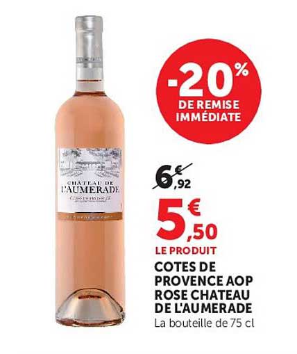 Côtes de Provence AOP Rosé Château de L'Aumerade