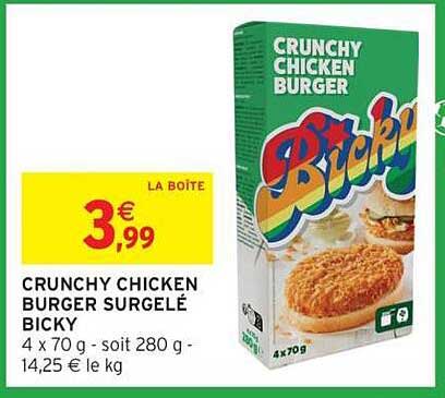 CRUNCHY CHICKEN BURGER BICKY