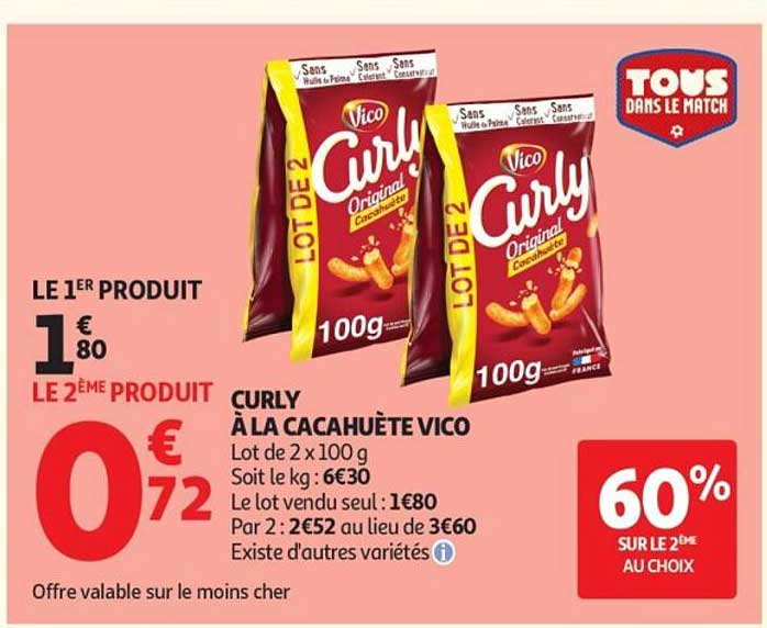 Curly à la cacahuète Vico