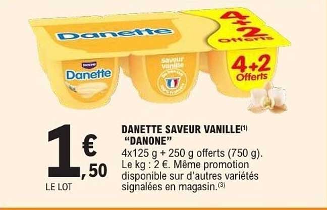 Danette saveur vanille