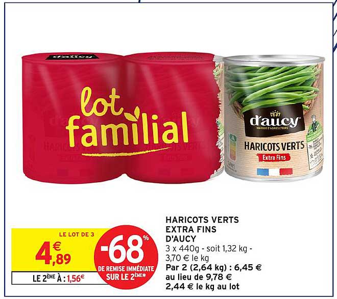 d'aucy Haricots Verts Extra Fins