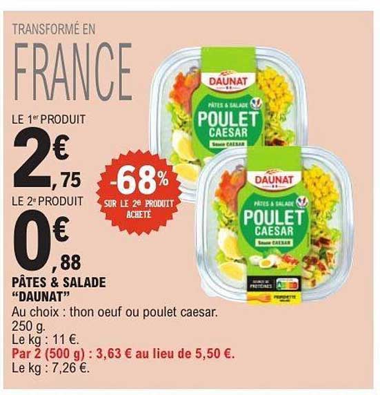 DAUNAT POULET CAESAR