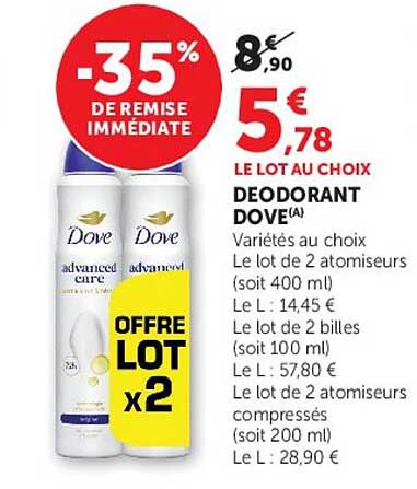 Dove deodorant