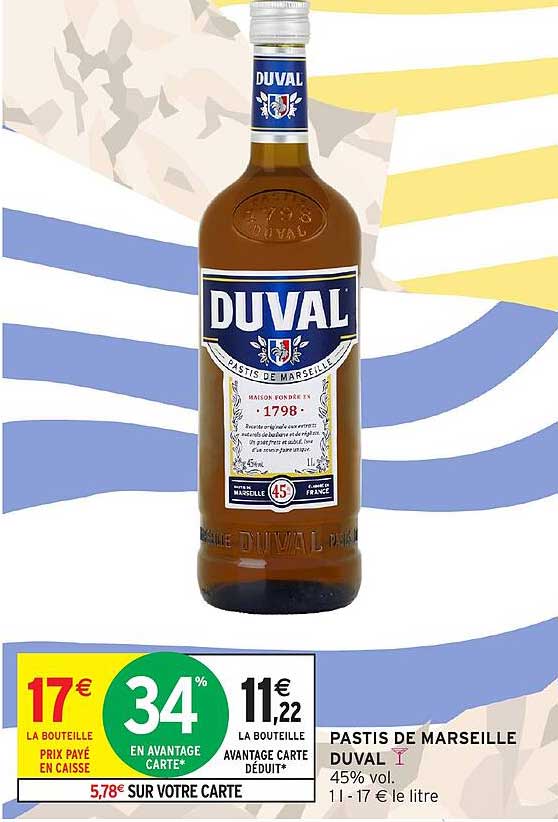 DUVAL Pastis de Marseille