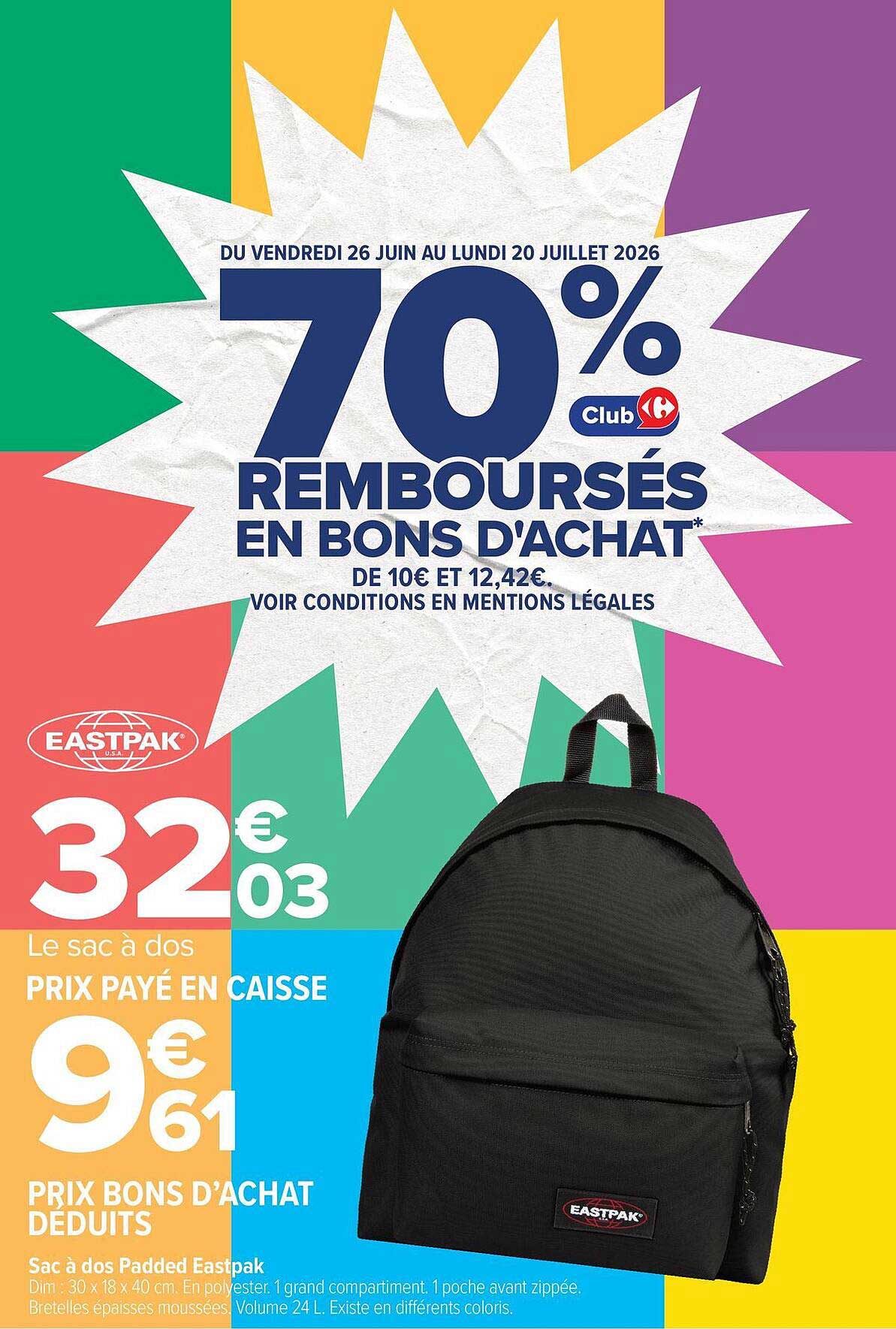EASTPAK Sac à dos Padded