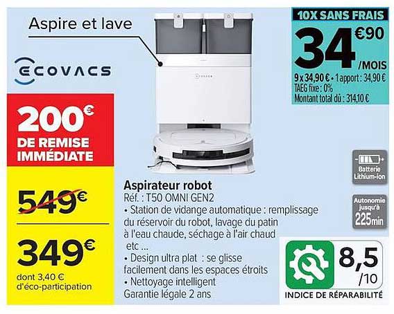 ECOVACS Aspirateur robot