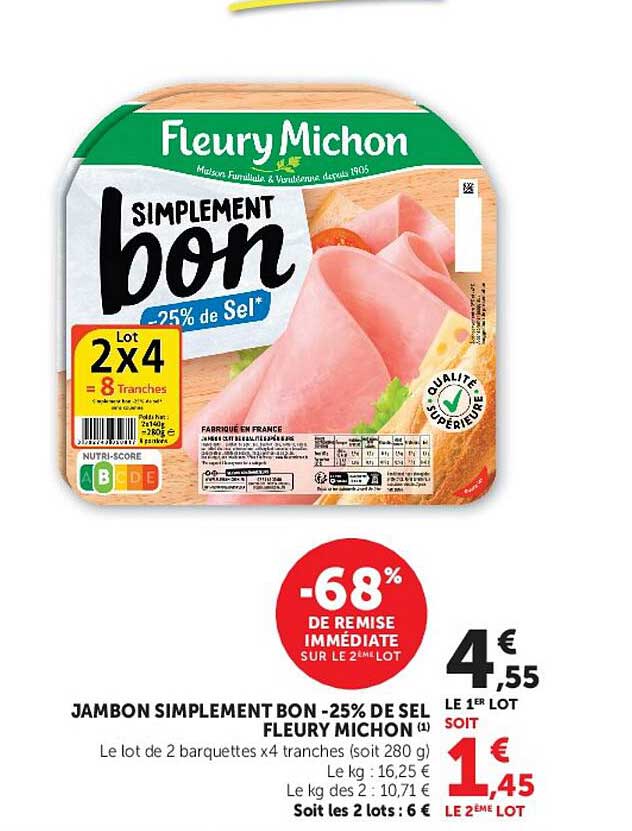 Fleury Michon SIMPLEMENT bon