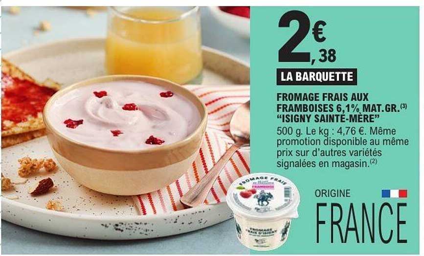 FROMAGE FRAIS AUX FRAMBOISES