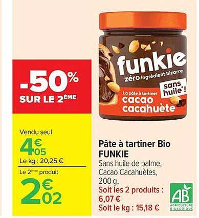 Funkie cacao cacahuète