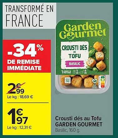 Garden Gourmet Crousti dés au Tofu