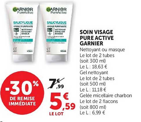 Garnier Pure Active Soin Visage Pure Active