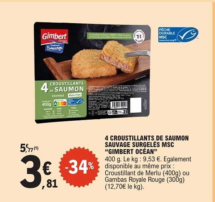 Gimbert Océan 4 Croustillants de Saumon