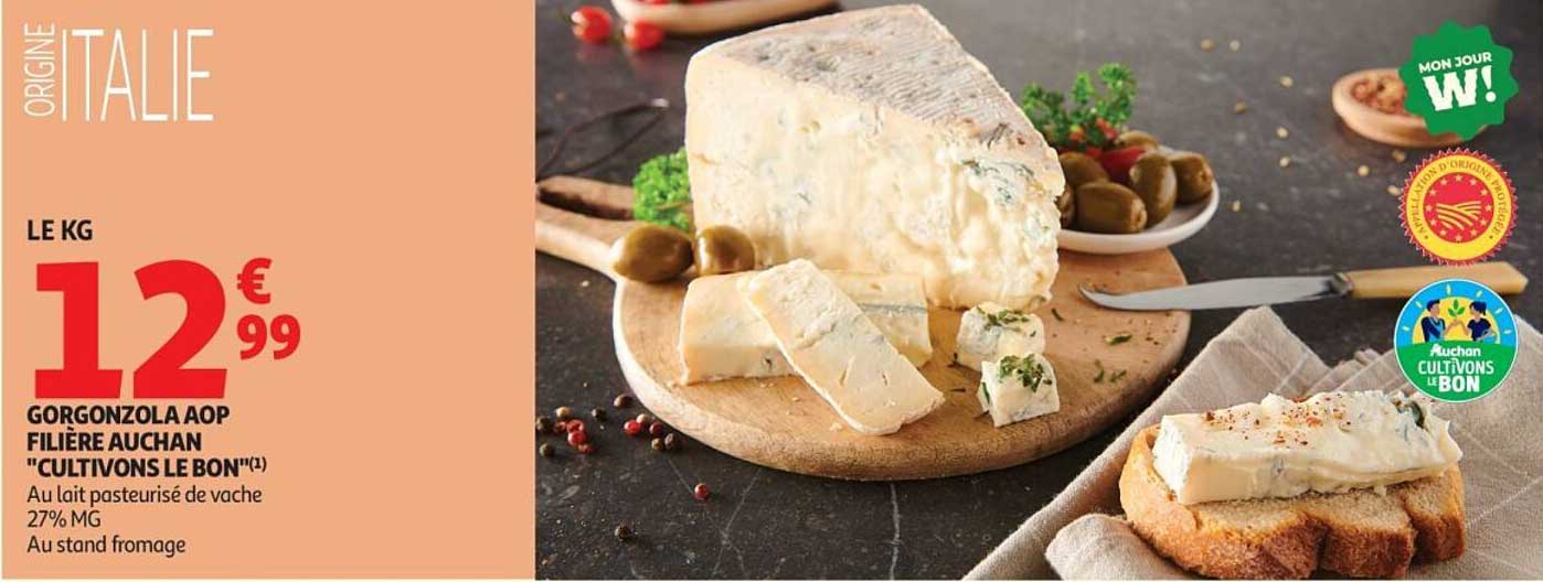 GORGONZOLA AOP FILIERE AUCHAN