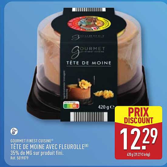 Gourmet Finest Cuisine TÊTE DE MOINE AVEC FLEUROLLE