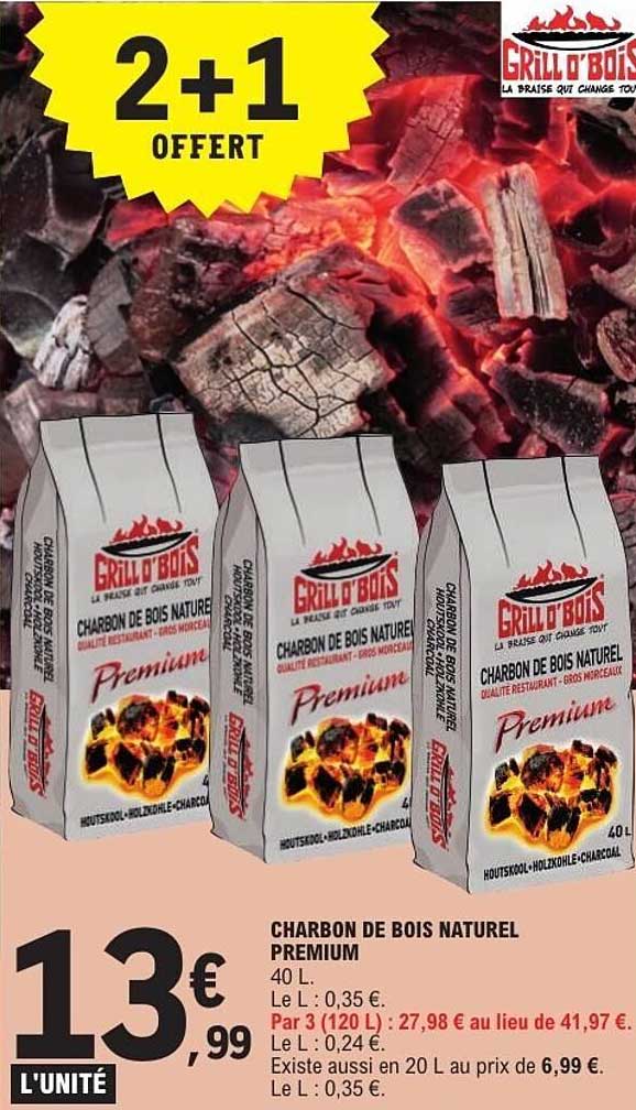 Grill’O’Bois Charbon de bois naturel Premium