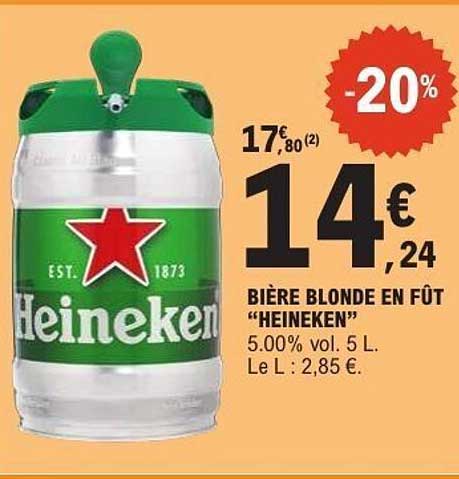 Heineken BIÈRE BLONDE EN FUT