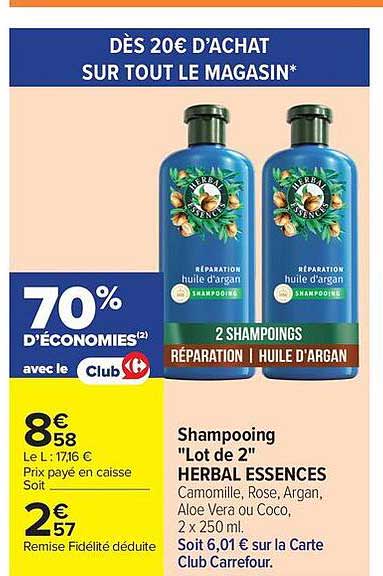 HERBAL ESSENCES Shampoing
