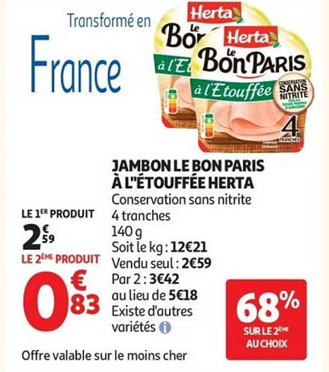 Herta Le Bon Paris à l'Étouffée