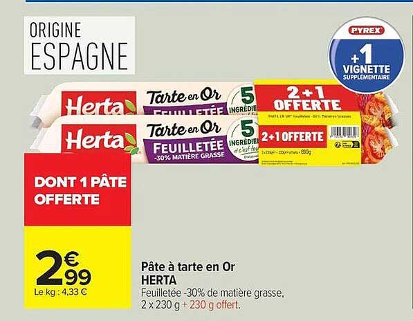 Herta Tarte en Or