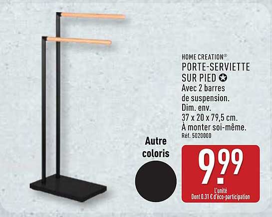 HOME CREATION PORTE-SERVIETTE SUR PIED