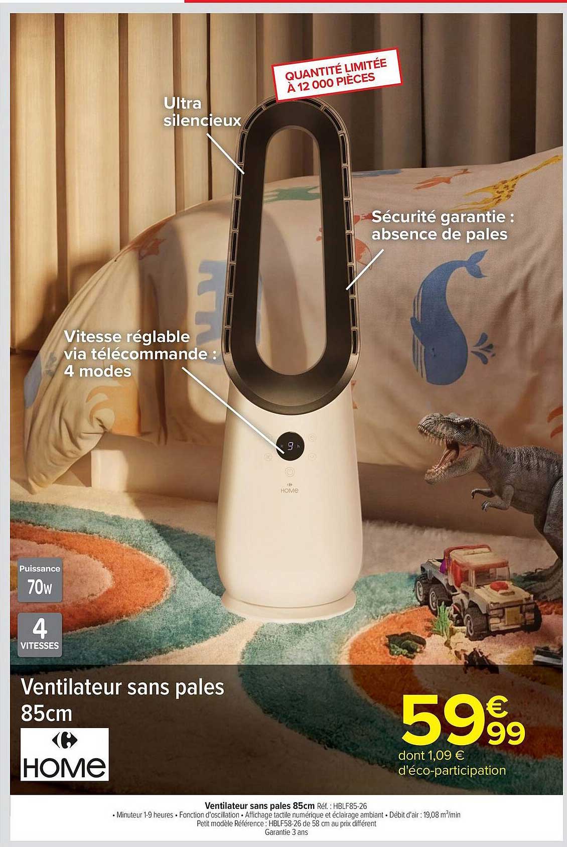 HOME Ventilateur sans pales