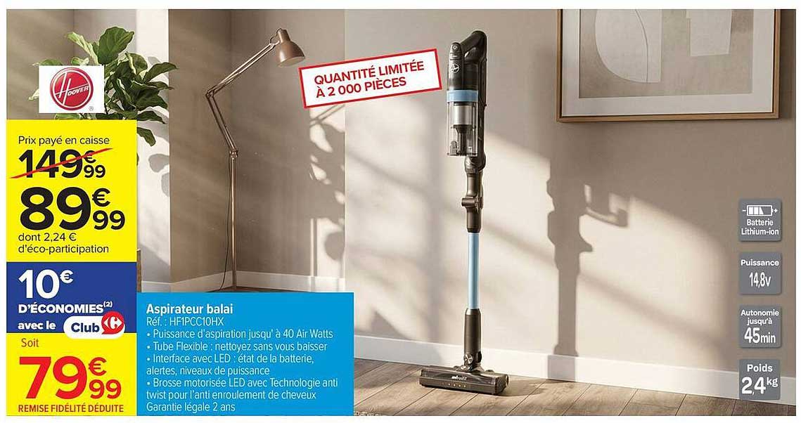 Hoover Aspirateur balai