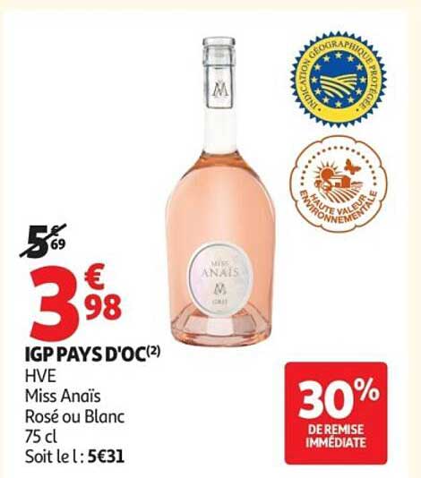 HVE Miss Angoïs Rosé ou Blanc