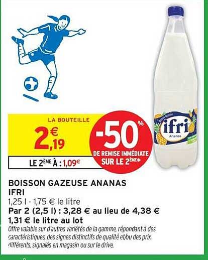 Ifri Boisson gazeuse ananas