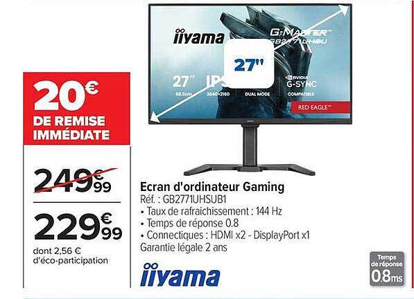 iiyama Ecran d'ordinateur Gaming