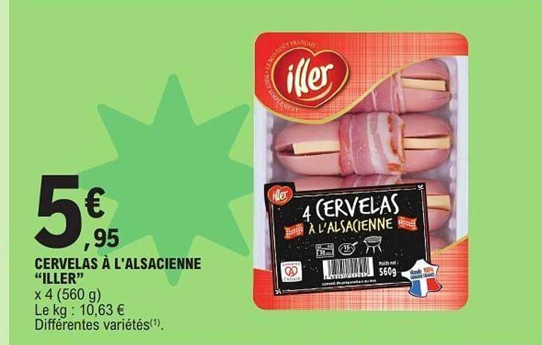Iller CERVELAS À L'ALSACIENNE