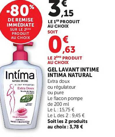 Intima Natural Originals gel lavant intime